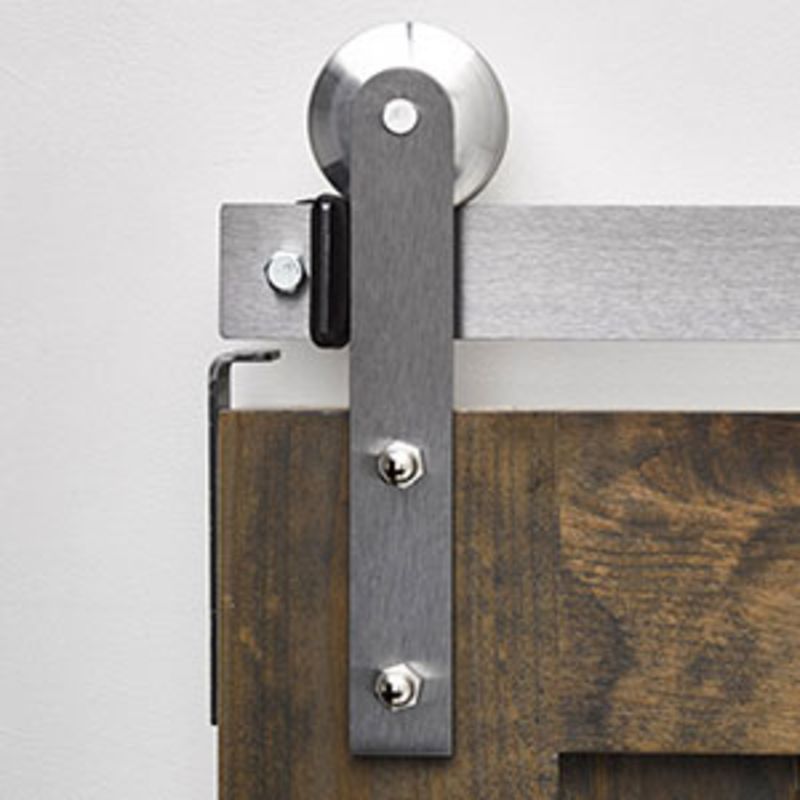 Bi-Parting Double Sliding Barn Door Hardware Kit